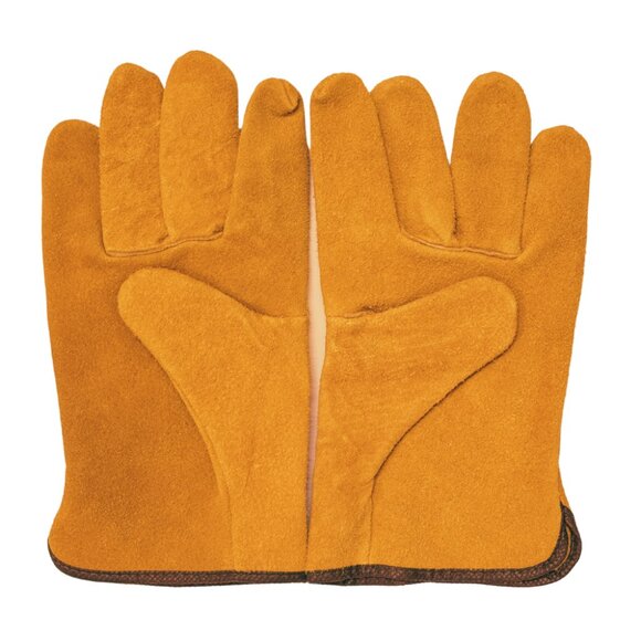 PAKNADA Cow Split Leather Gloves 3Pairs Heavy Duty Industrial Gardening Work - Picture 9 of 10